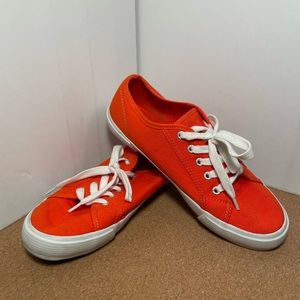 Old Navy Canvas Sneaker Orange Women’s 8 - GUC